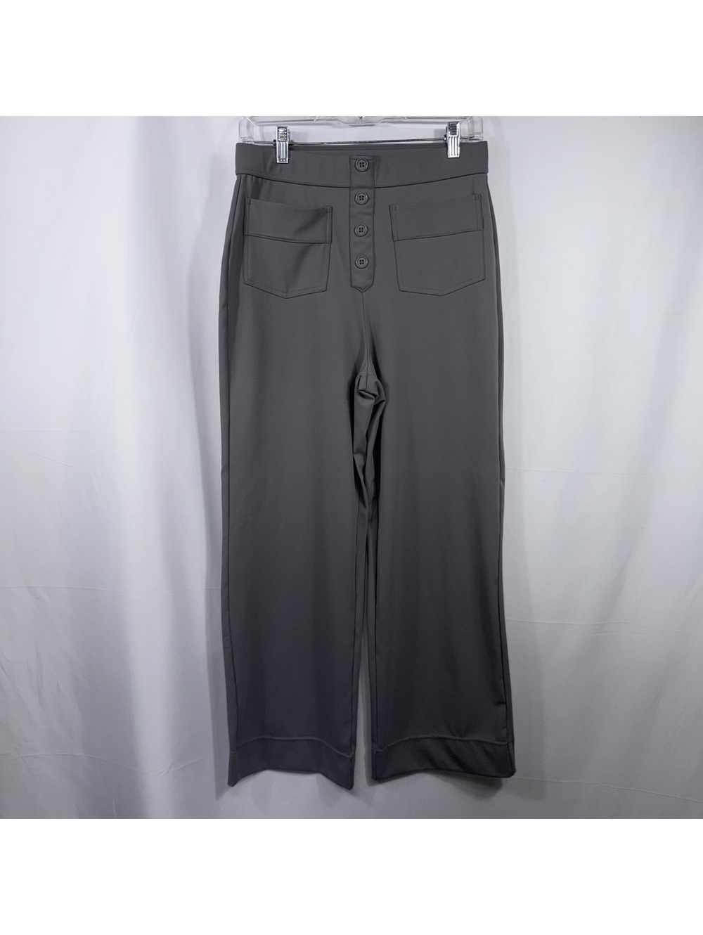 Halara Petite M Gray High Waist Wide Leg Pants